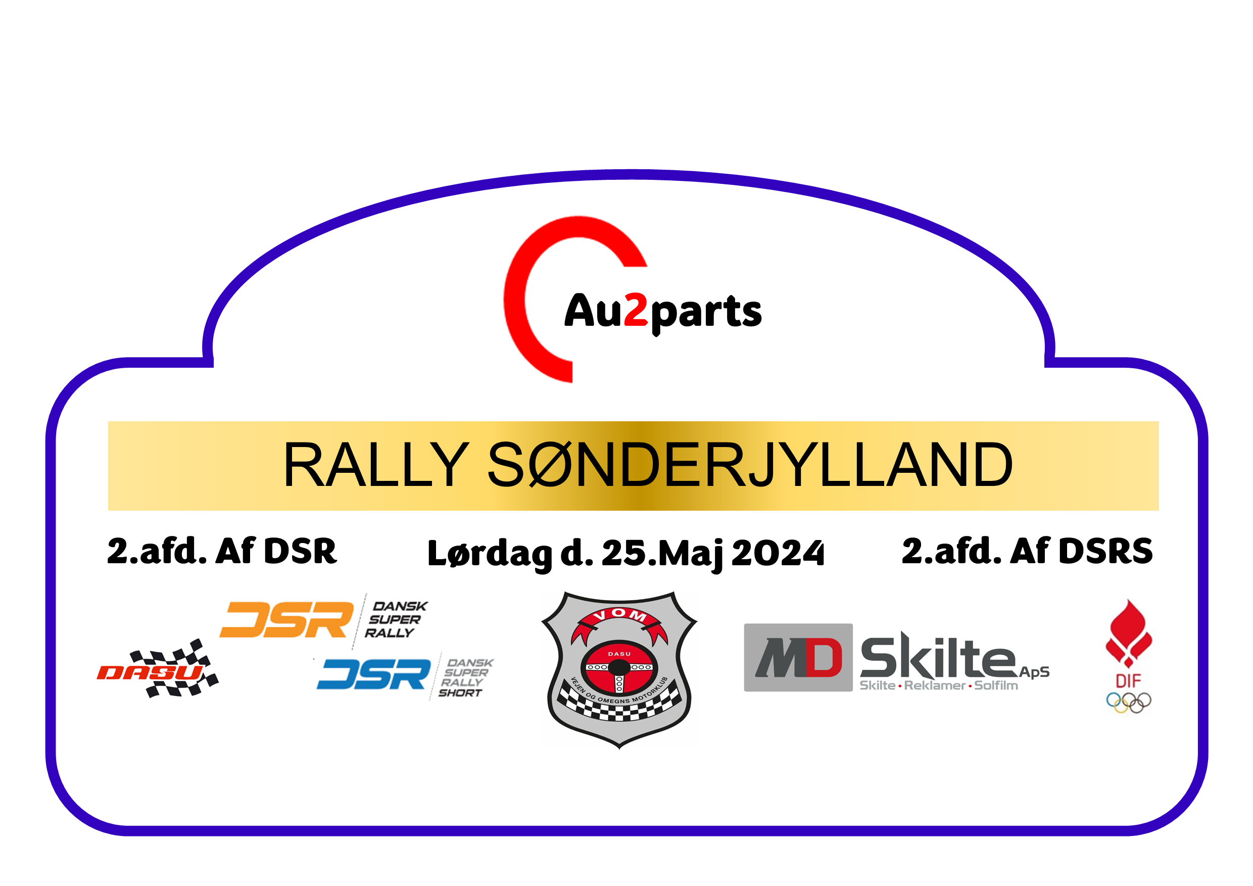 Rally Sønderjylland rallyplade